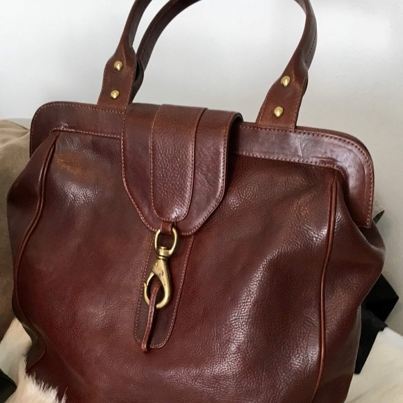 Burgundy Endymion Italian Leather Handbag NOS✨😍 - Picture 4 of 5